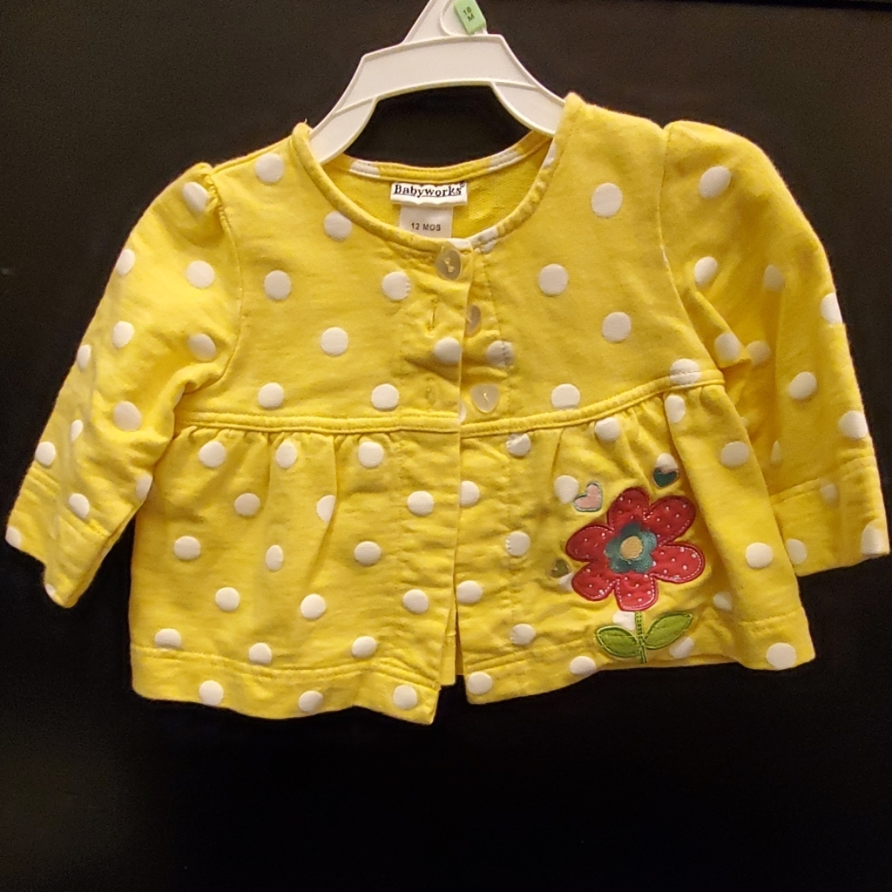 12M girls buttoned light coat